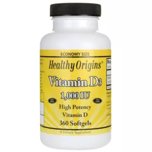 Healthy Origins Vitamin D3 1,000 IU 360 Sgels