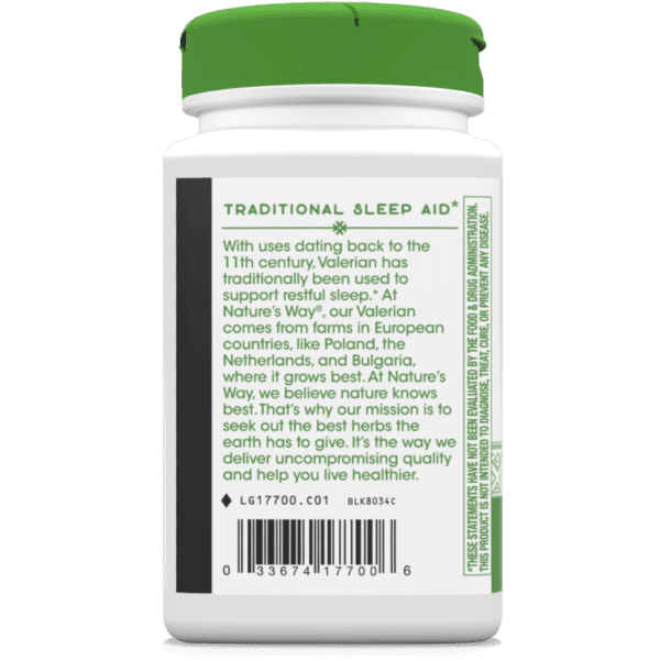 Nature's Way, Valerian Root, 1,590 mg, 100 Vegan Capsules - Image 2
