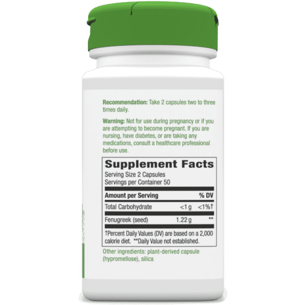 Nature's Way, Fenugreek Seed, 1,220 mg, 100 Vegan Capsules - Image 2