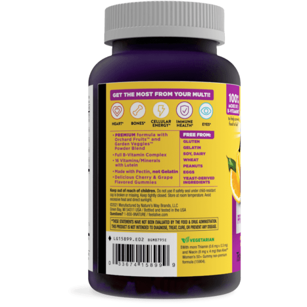 Nature's Way, Alive! Women's Vitamins, 75 Gummies - Image 3