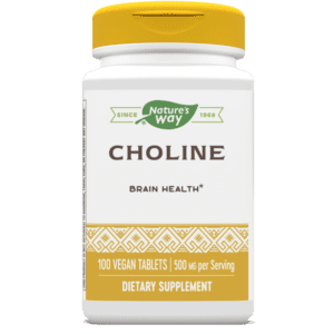 Nature's Way, Choline, 500 mg, 100 Vegan Tablets